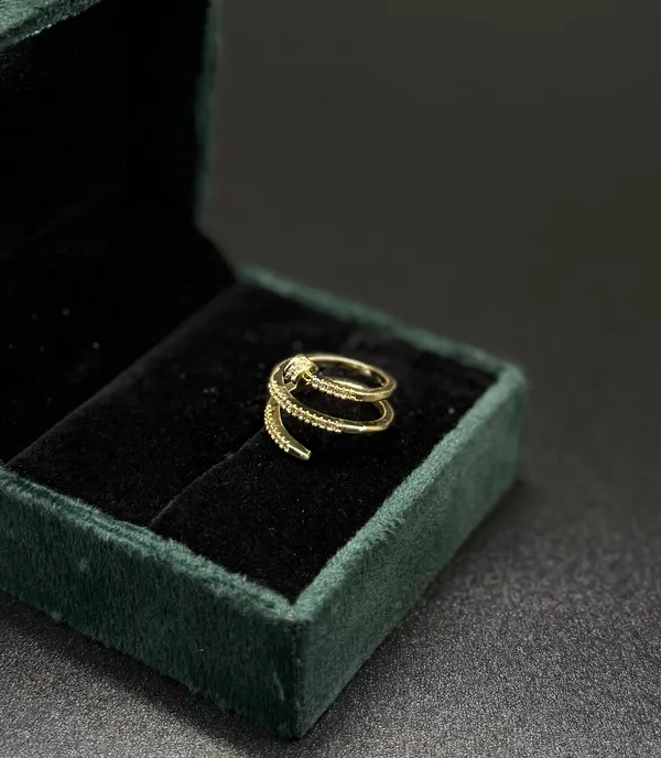 Nail_Shape_Golden_Plated_Stone_Embedded_Premium_Adjustable_Ring_For_Women_&_Girls