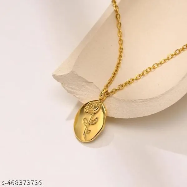 Gold_plated_rose_flower_necklace