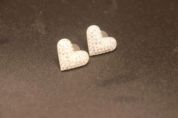 Heart_Shaped_Diamond_Sterling_Silver_Earrings