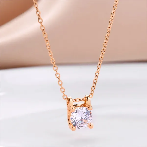 Rose_Gold_Plated_Stone_Embedded_Premium_Pendant_With_Chain_For_Women_&_Girls
