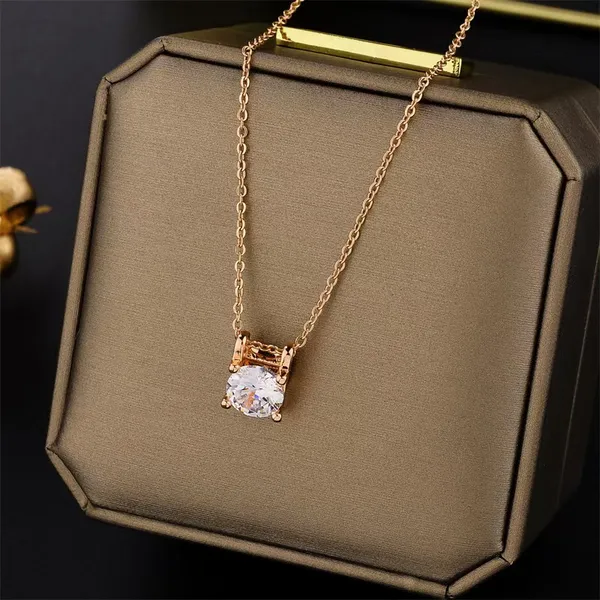 Rose_Gold_Plated_Stone_Embedded_Premium_Pendant_With_Chain_For_Women_&_Girls