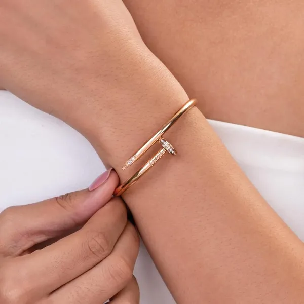 Nail_Shape_Rose_Gold_Plated_Stone_Embedded_Kada_For_Women_&_Girls