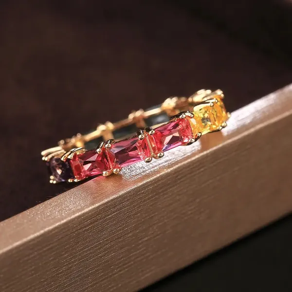 Gold_Plated_Rainbow_Stone_Embedded_Statement_Ring_For_Women_&_Girls