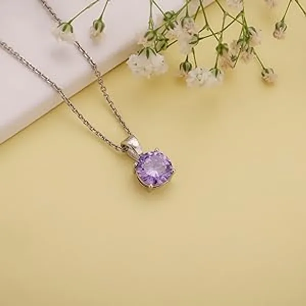 Purple_Solitaire_Silver_Plated_Stone_Embedded_Pendant_And_Chain_For_Women_&_Girls