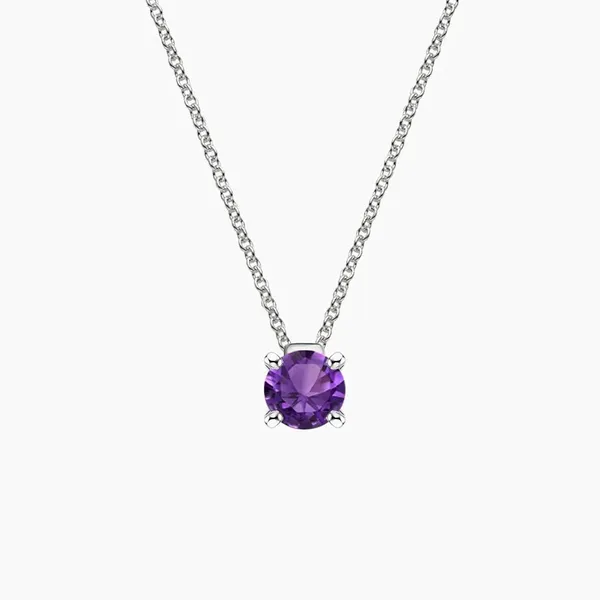 Purple_Solitaire_Silver_Plated_Stone_Embedded_Pendant_And_Chain_For_Women_&_Girls
