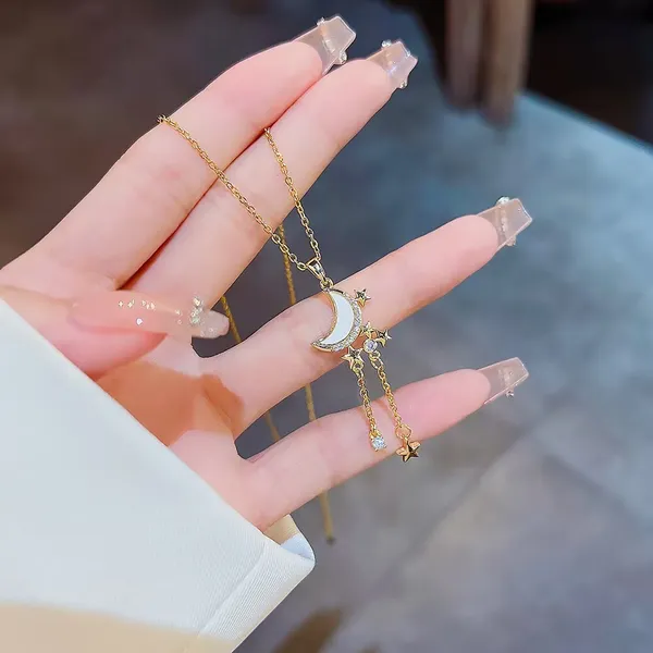 Moon_Danglers_Gold_Plated_Stone_Embedded_Pendant_With_Chain_For_Women_&_Girls