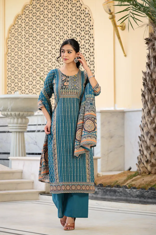 Cotton_Ajrakh_Digital_Printed_3pcs_Kurta_Set_Push_Premium_For_Women