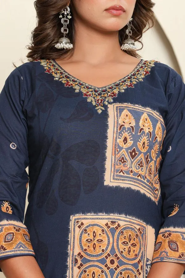 Cotton_Digital_3_Piece_Kurta_Pant_Dupaata_Set