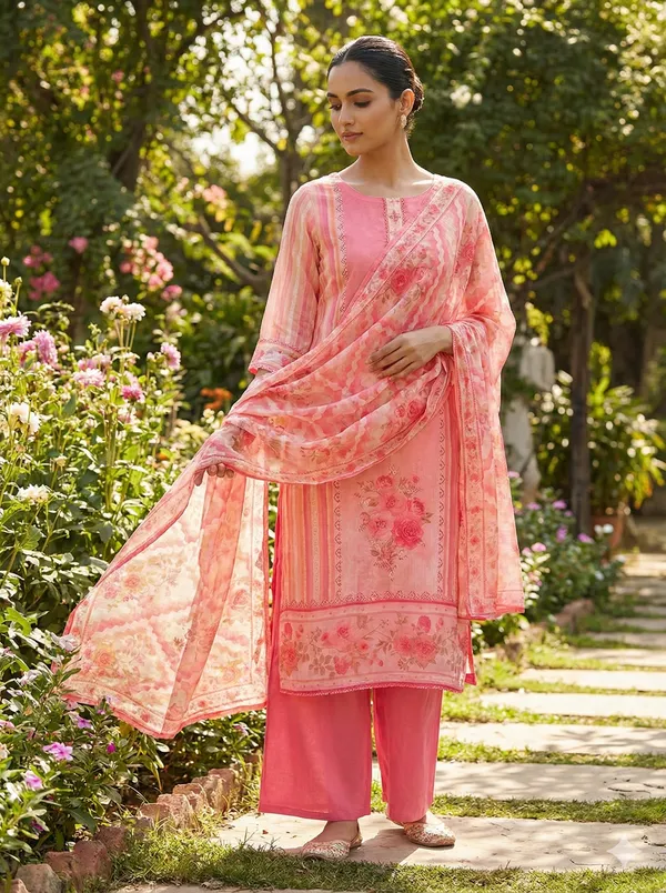 Glass_Orgenza_3_Piece_Kurta_Pant_Dupaata_Set