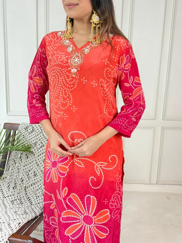 Pink_and_Orange_Natural_Crepe_Digital_Printed_Kurta_Set_For_Women