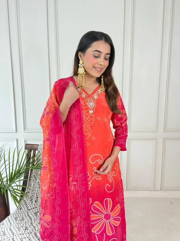 Pink_and_Orange_Natural_Crepe_Digital_Printed_Kurta_Set_For_Women