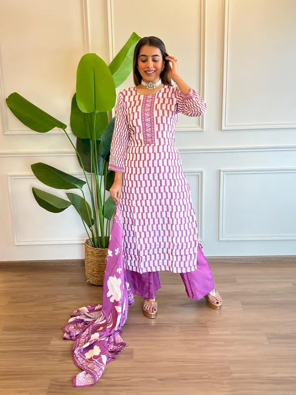 Multi_Pure_Musllin_Silk_Printed_Kurta_Set_For_Women