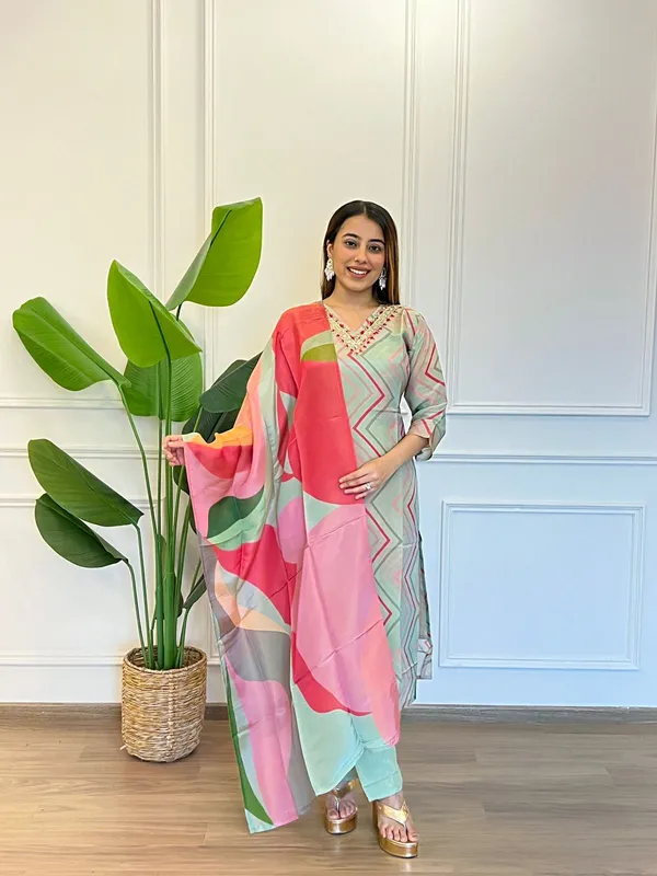 Pista_Pure_Tissue_Silk_Printed_Kurta_Set_For_Women