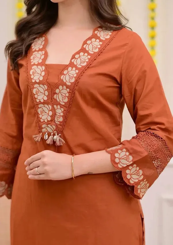 Rust_Orange_Embroidered_Kurta_Pant_Dupatta_Set_for_Women