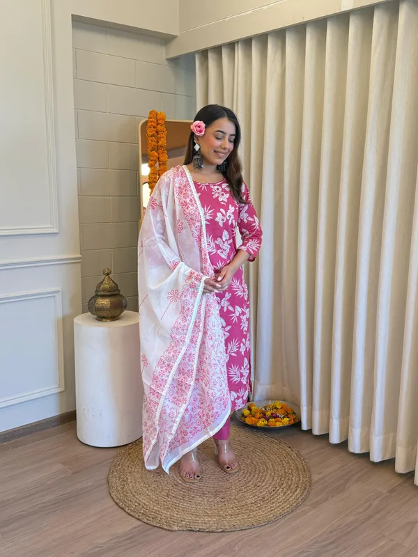 Cotton_3_Piece_Kurta_Pant_Dupaata_Set