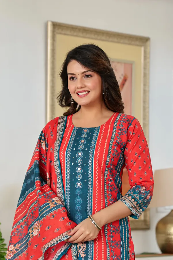 Pure_Digital_Cotton_3_Piece_Kurta_Pant_Dupaata_Set