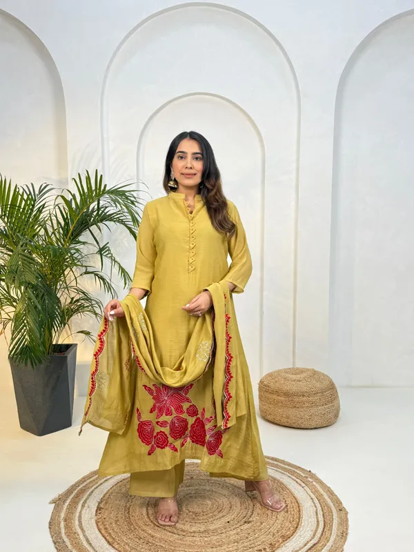 Pure_Mul_Chanderi_3_Piece_Kurta_Pant_Dupaata_Set