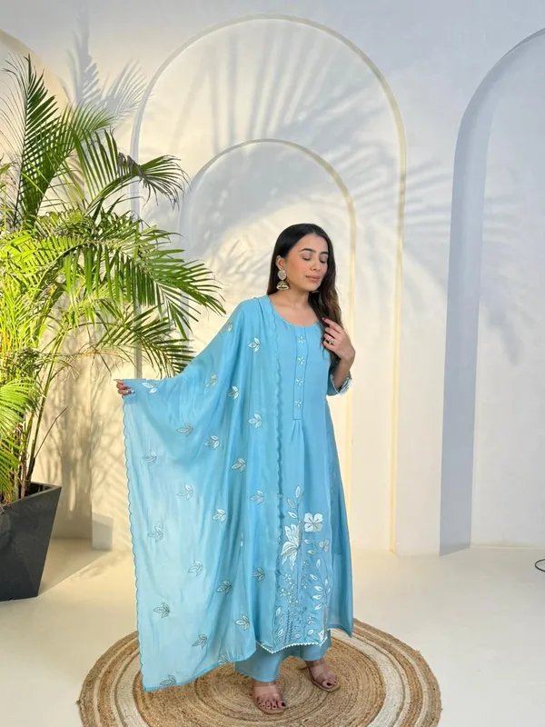 Pure_Mul_Chanderi_3_Piece_Kurta_Pant_Dupaata_Set