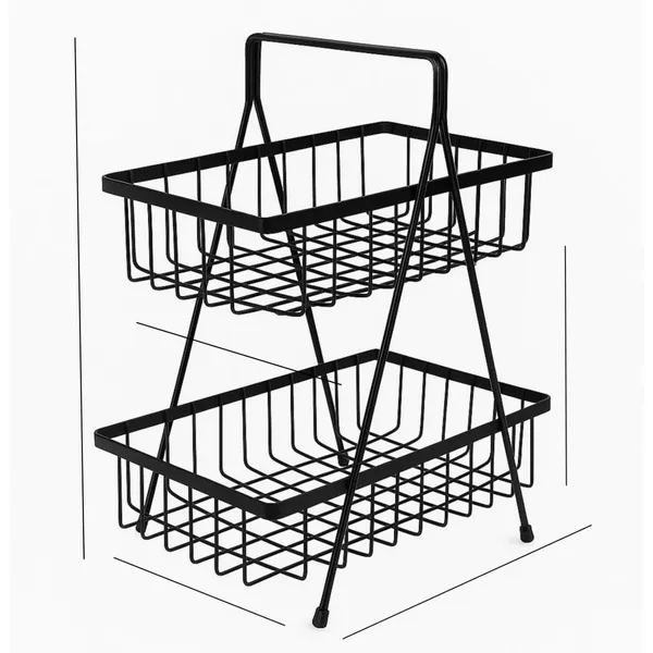 2-Tier_Stainless_Steel_Fruit_&_Vegetable_Basket_|_Countertop_Storage_Rack_for_Kitchen_&_Dining_Table_(Black_Finish)