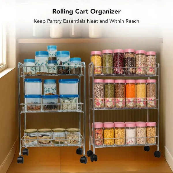 Compact_Storage_Stand||_Sleek_&_Practical_Kitchen_Trolley(Silver)
