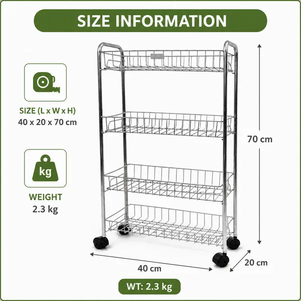 Premium_Steel_4_Self_Kitchen_Rack_||_Rolling_Kitchen_trolley||_Space-Saving_Kitchen_Cart||(Silver)