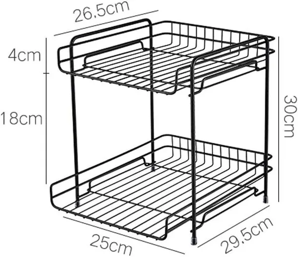 Black_Premium_Steel_Containers|Multipurpose_Home_Organizer