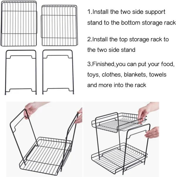 Black_Premium_Steel_Containers|Multipurpose_Home_Organizer
