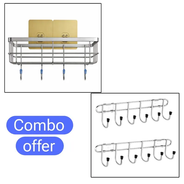 Premium_Steel_1_Bathroom_Rack_with_2_Hangers_|_Rust_Resistant_Wall_Mounted_Shelf_for_Bathroom_&_Kitchen