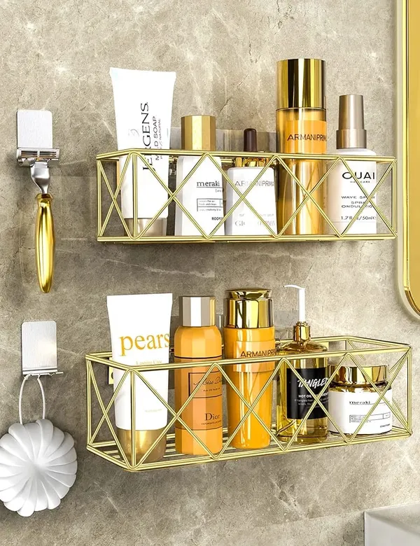 Golden_Premium_Steel_Bathroom_Shower_Caddy||_Bathroom_Organizer_||_Cosmetic_Organizer_For_Home