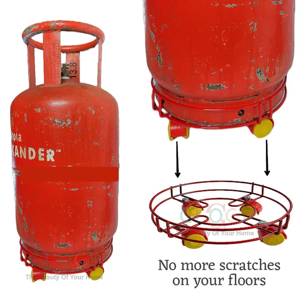 Pack_Of_2_Red_&_Black_Premium_Steel_Lpg_Gas_Stand_With_Movable_Wheels|_Cylinder_Stand