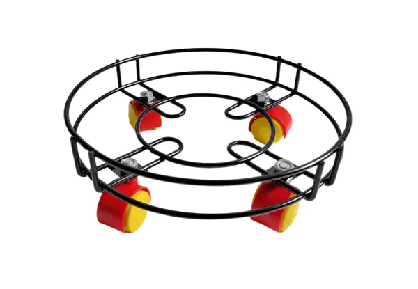Pack_Of_2_Red_&_Black_Premium_Steel_Lpg_Gas_Stand_With_Movable_Wheels|_Cylinder_Stand