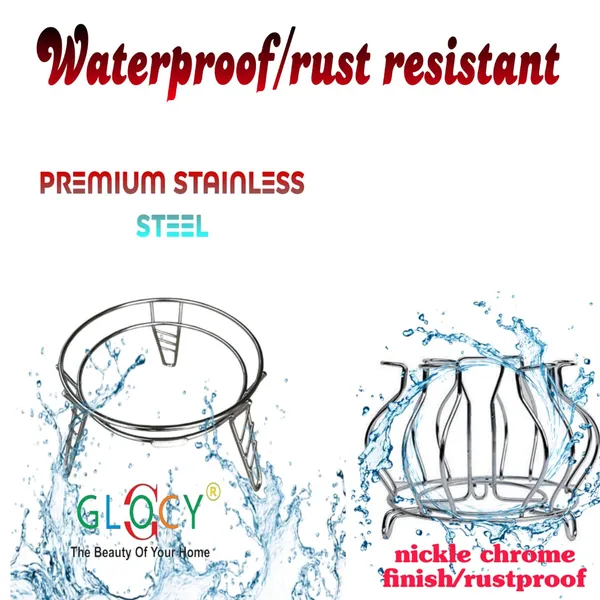 Premium_Steel_Matka_&_Glass_Holder_Combo_|_Pot_Stand_|_Glass_organizer(Silver)