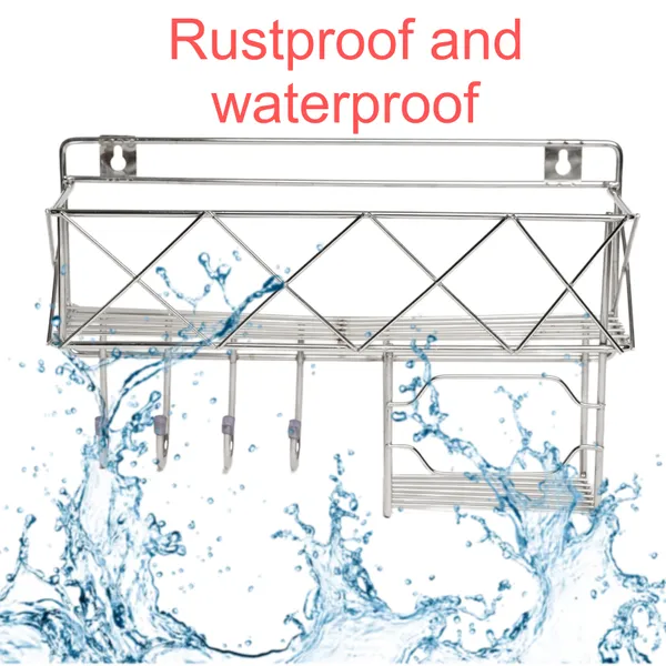 Silver_Premium_Steel_Bathroom_Shelf_With_Hooks|_Multipurpose_Rack_3_In_1_Shampoo,Soap&Towel_Holder