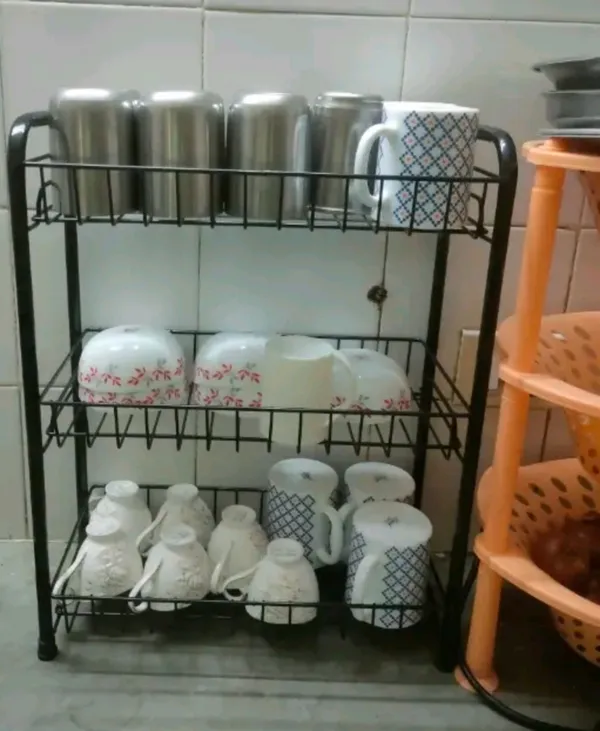 Black_Kitchen_Rack_3_Self_With_Wheels|_Multipurpose_Home_And_Kitchen_Easy_Moveable_Organizer