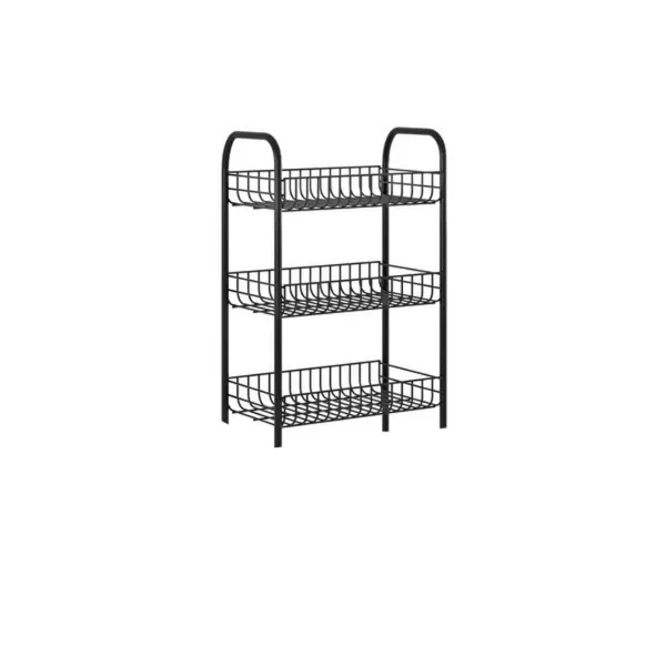 Black_Kitchen_Rack_3_Self_With_Wheels|_Multipurpose_Home_And_Kitchen_Easy_Moveable_Organizer
