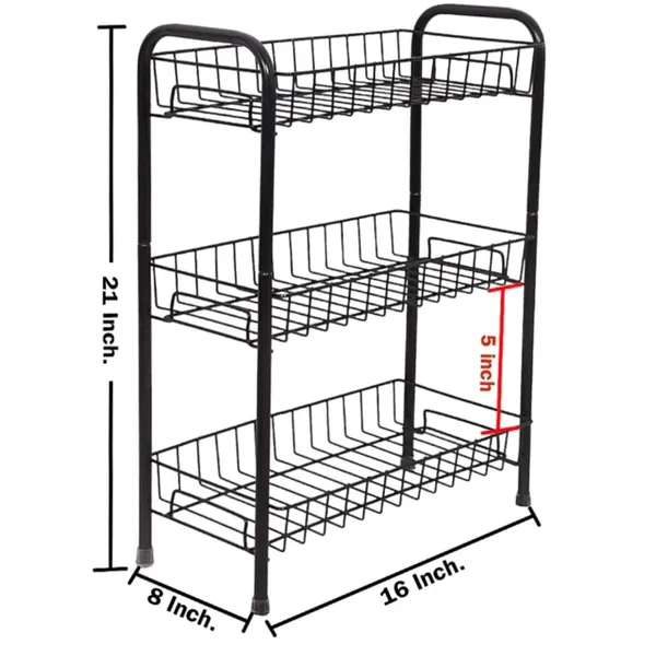 Black_Kitchen_Rack_3_Self_With_Wheels|_Multipurpose_Home_And_Kitchen_Easy_Moveable_Organizer