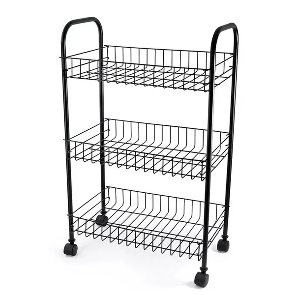 Black_Kitchen_Rack_3_Self_With_Wheels|_Multipurpose_Home_And_Kitchen_Easy_Moveable_Organizer