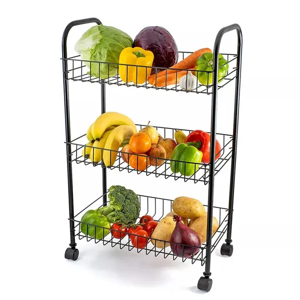 Black_Kitchen_Rack_3_Self_With_Wheels|_Multipurpose_Home_And_Kitchen_Easy_Moveable_Organizer