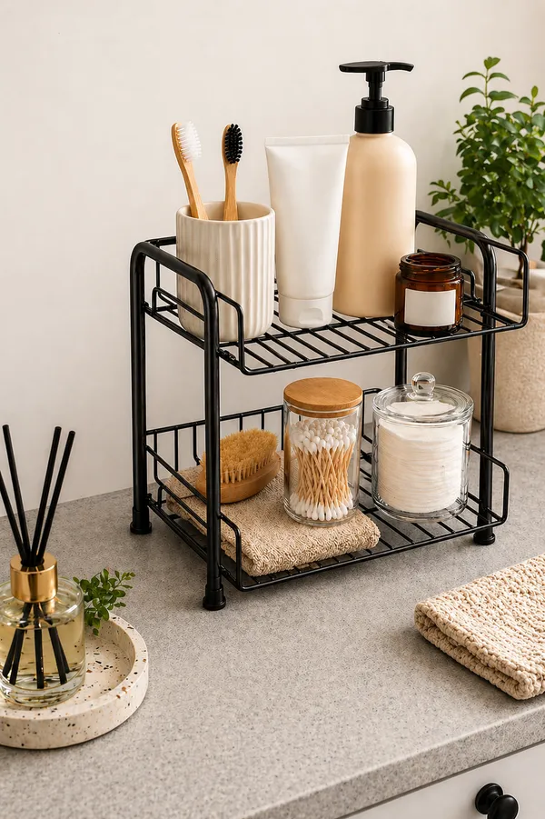 Black_Premium__Quality_2_Layer_Containers__Rack_|_Multipurpose_Home_Organizer