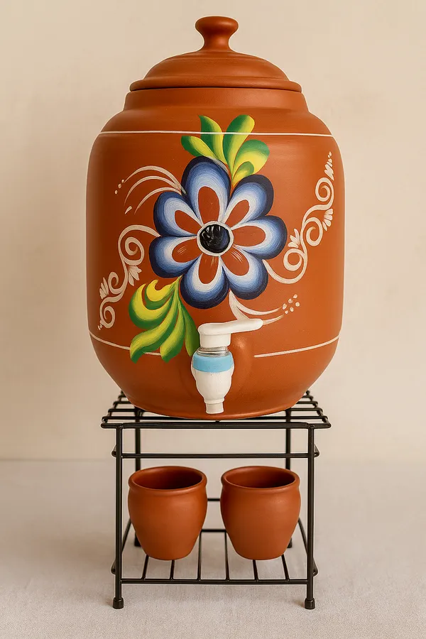 Black_Premium_Steel_Matka_Stand|Water_Pot_Rack|_Multipurpose_Containers
