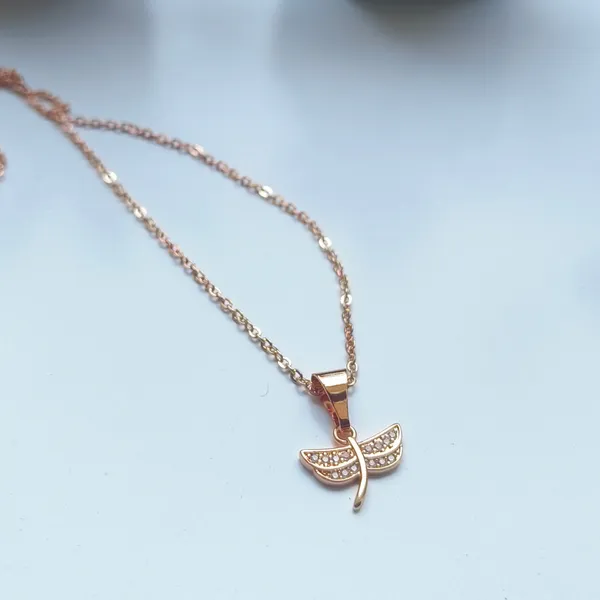 Fly_Shape_18_K_Gold_Plated__Stone_Embedded_Stainless_Steel_Real_Gold_Finishing