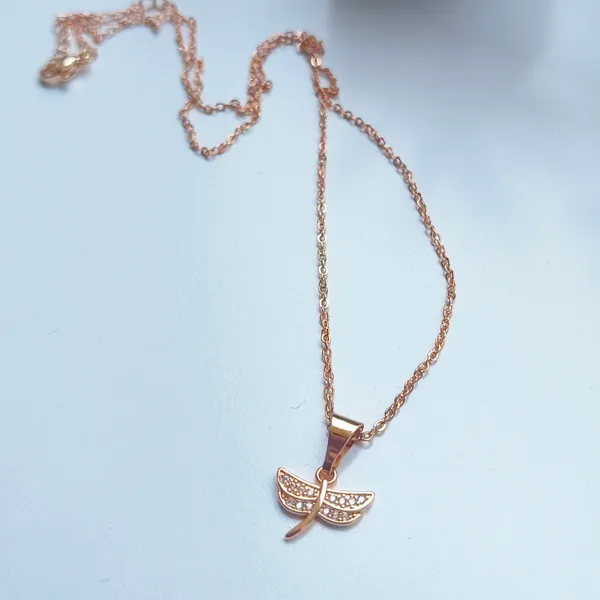 Fly_Shape_18_K_Gold_Plated__Stone_Embedded_Stainless_Steel_Real_Gold_Finishing