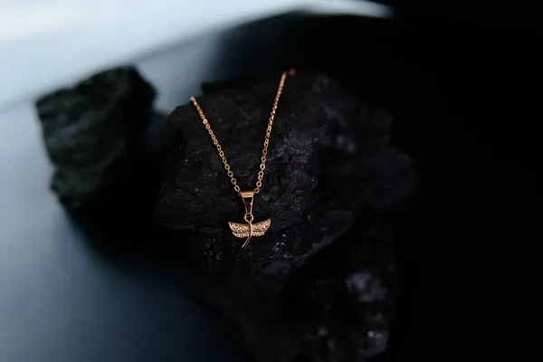 Fly_Shape_18_K_Gold_Plated__Stone_Embedded_Stainless_Steel_Real_Gold_Finishing