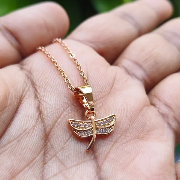 Fly_Shape_18_K_Gold_Plated__Stone_Embedded_Stainless_Steel_Real_Gold_Finishing