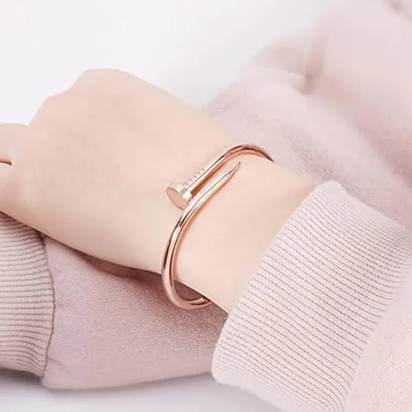 Nail_Shape_18_K_Gold_Plated__Stone_Embedded_Stainless_Steel_Real_Gold_Finishing