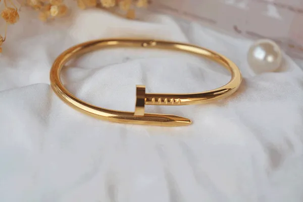 Nail_Shape_18_K_Gold_Plated__Stone_Embedded_Stainless_Steel_Real_Gold_Finishing