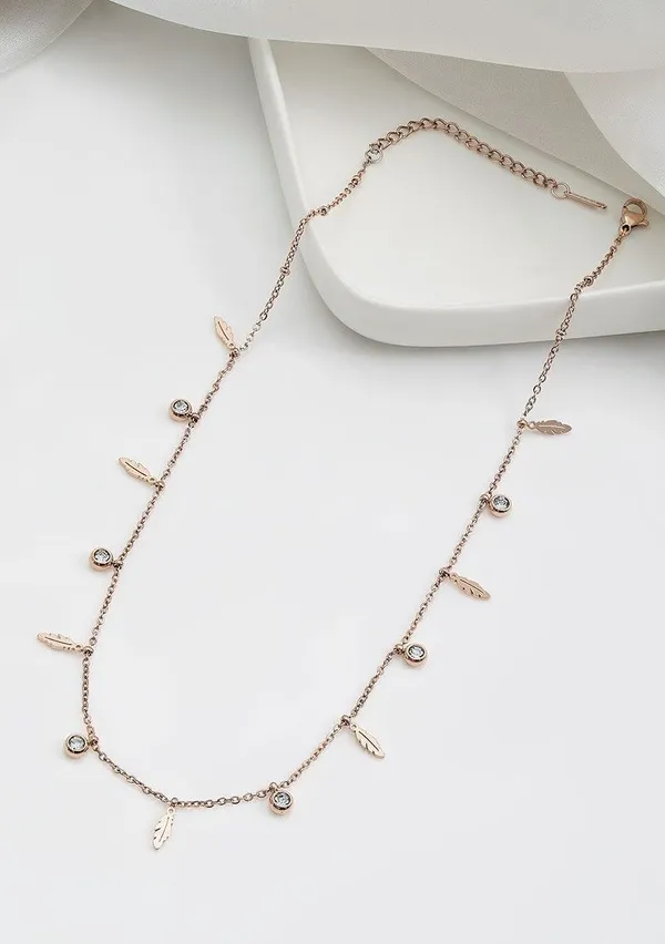 Leaf__Design_18_K_Gold_Plated__Stone_Embedded_Stainless_Steel_Real_Gold_Finishing