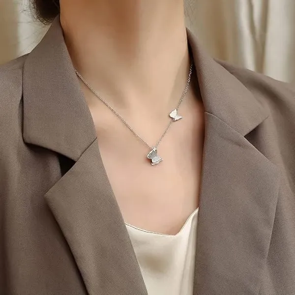 Butterfly_Shape_18_K_Silver_Plated__Stone_Embedded_Stainless_Steel_Real_Gold_Finishing