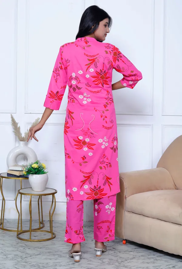 Pink_Cotton_Straight_Kurta_Pant_Set_For_Women