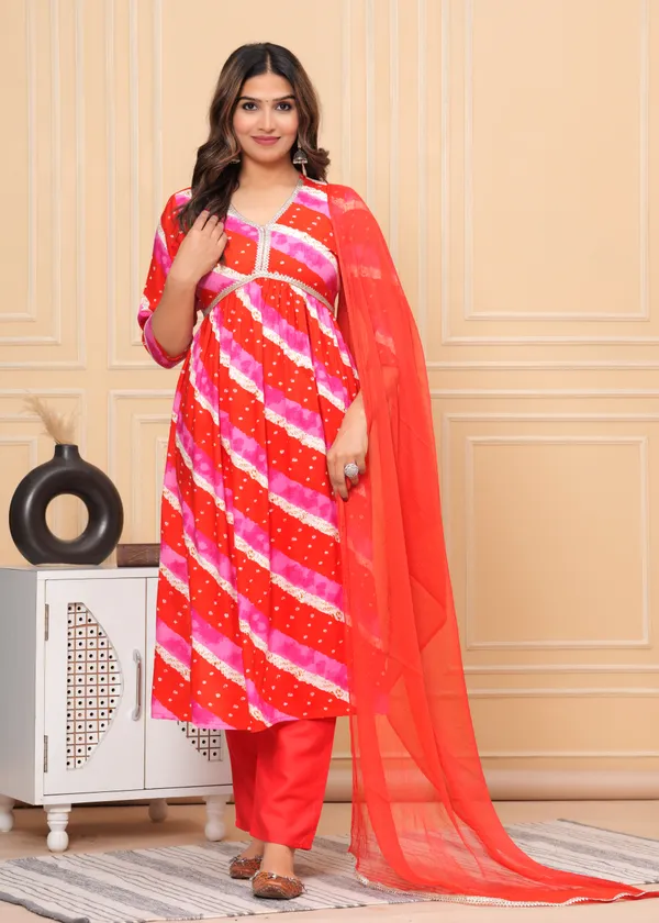 Red_Rayon_Straight_Kurta_Pant_Dupatta_Set_For_Women